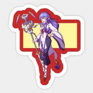 Purple Haired Girl Sticker